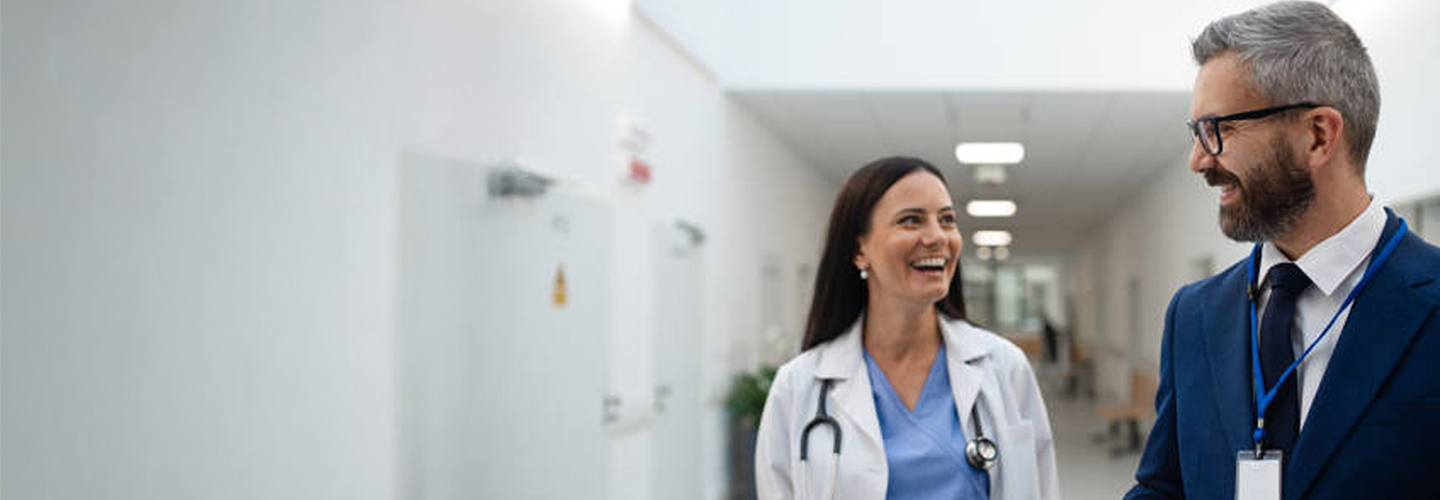 A woman in pain because of uterine fibroids